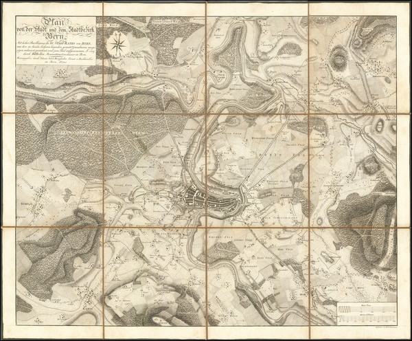 65-Switzerland Map By Rudolf Jakob Bollin