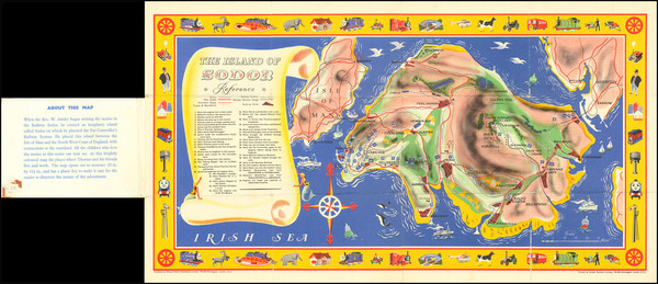 96-British Isles, Pictorial Maps and Curiosities Map By PR Wickham