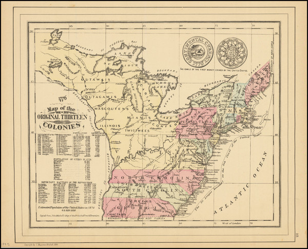 61-United States Map By Samuel Augustus Mitchell Jr.