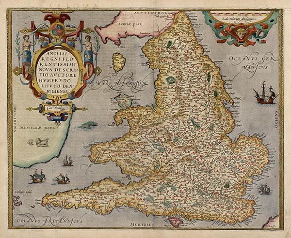 70-Europe and British Isles Map By Abraham Ortelius