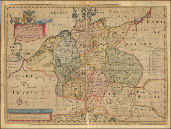 65-Netherlands and Germany Map By Edward Wells