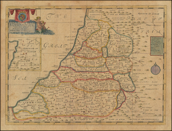 4-Holy Land Map By Edward Wells