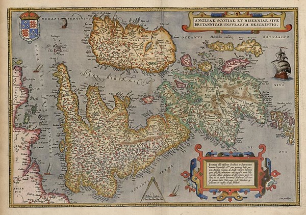 89-Europe and British Isles Map By Abraham Ortelius