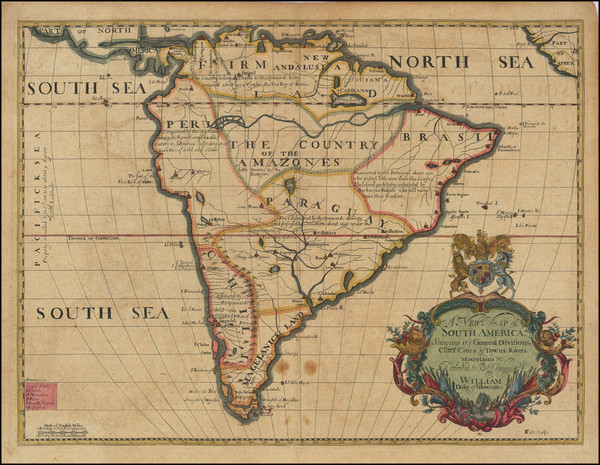 57-South America Map By Edward Wells