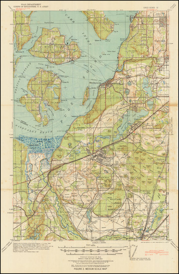 91-World War II Map By War Department / U.S. Army Map Service