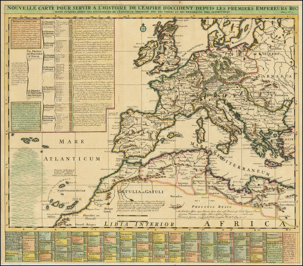 45-Europe and Mediterranean Map By Henri Chatelain