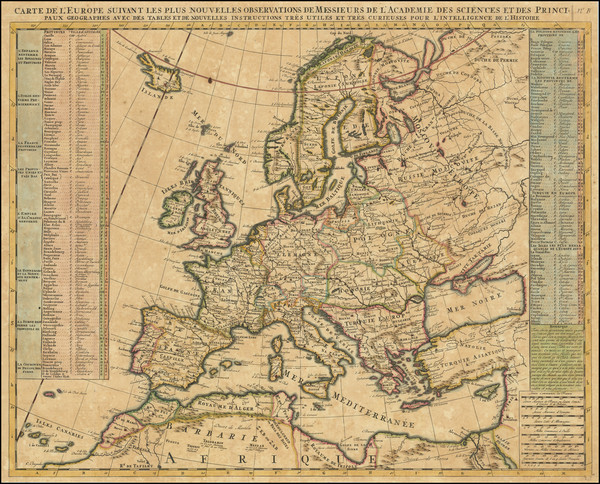 3-Europe Map By Henri Chatelain