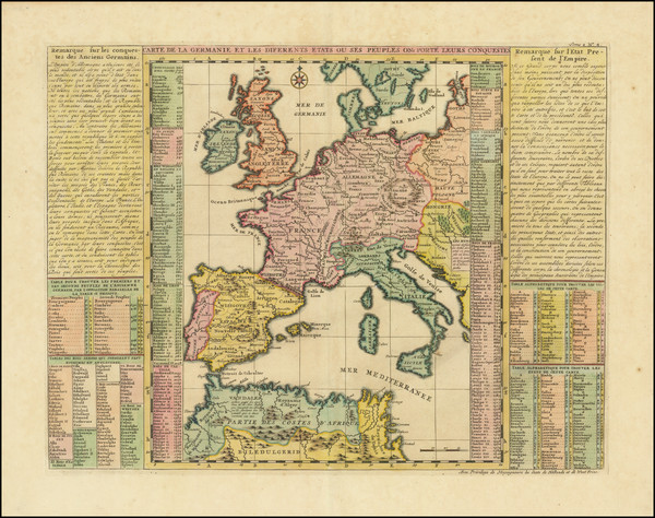 19-Europe, Baltic Countries, Mediterranean and Germany Map By Henri Chatelain