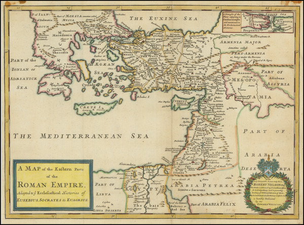 90-Holy Land and Turkey & Asia Minor Map By Edward Wells