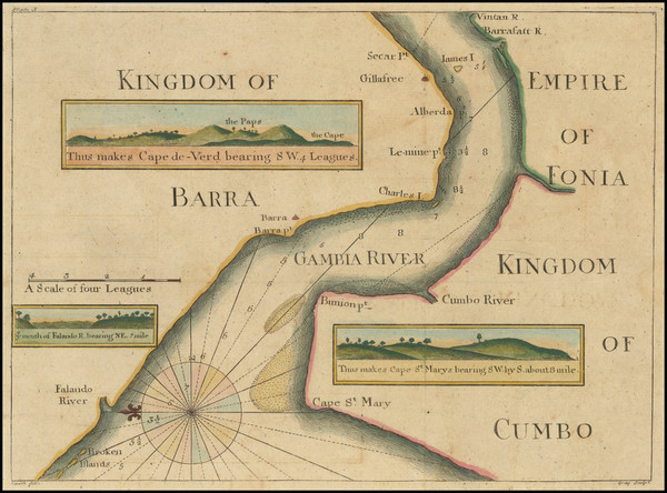 2-West Africa Map By William Mount / Thomas Page