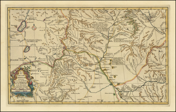 75-China and Central Asia & Caucasus Map By Jean-Baptiste Bourguignon d'Anville