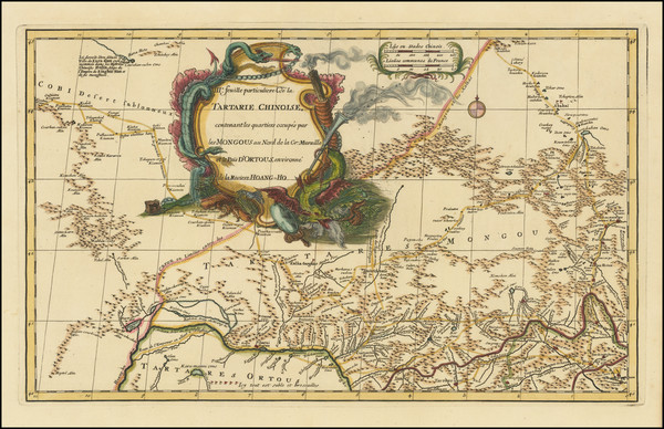 18-China and Central Asia & Caucasus Map By Jean-Baptiste Bourguignon d'Anville