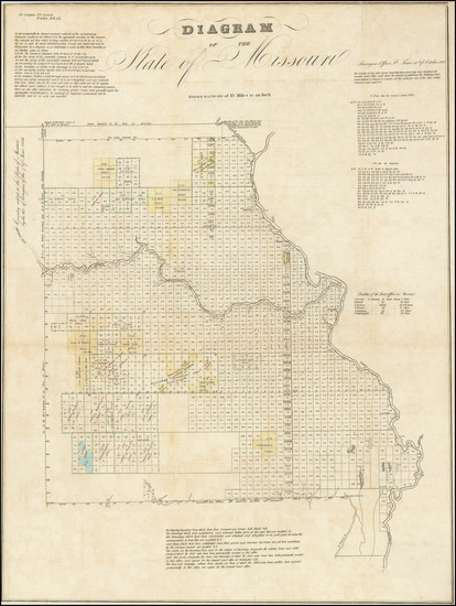 93-Missouri Map By U.S. General Land Office