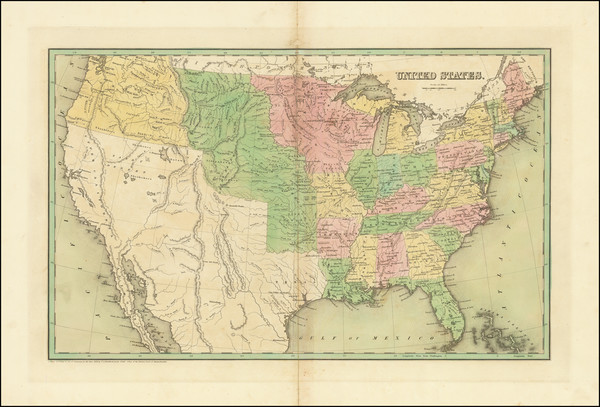 16-United States Map By Thomas Gamaliel Bradford