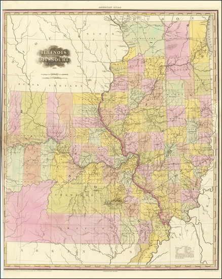 37-Midwest, Illinois and Missouri Map By Henry Schenk Tanner