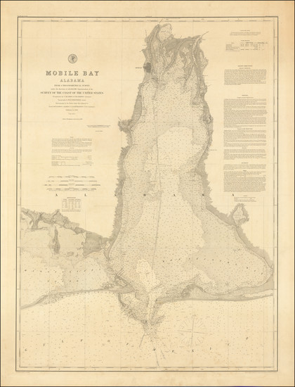 84-South and Alabama Map By United States Coast Survey