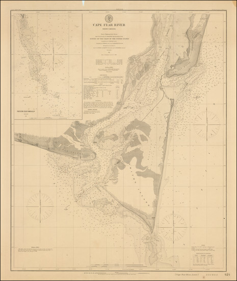 97-North Carolina Map By U.S. Coast & Geodetic Survey