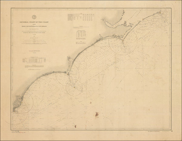 94-North Carolina Map By U.S. Coast & Geodetic Survey