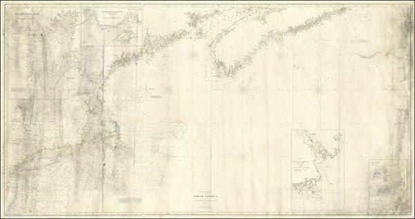 16-New England, Maine, Massachusetts, New York State and Eastern Canada Map By E & GW Blunt