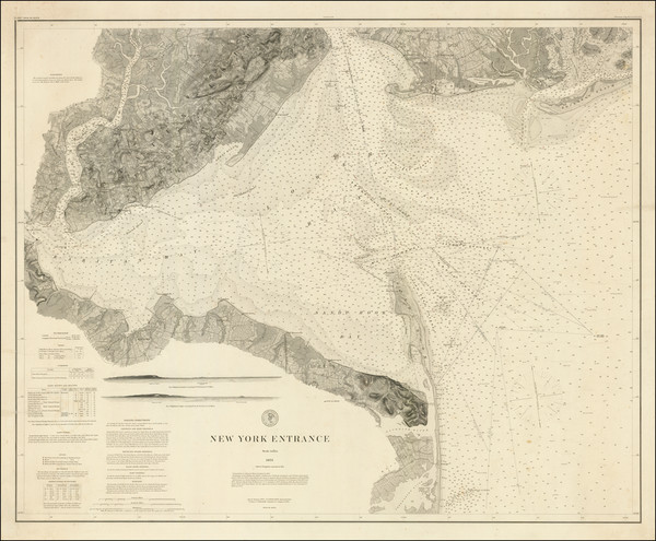 78-New York City Map By U.S. Coast & Geodetic Survey