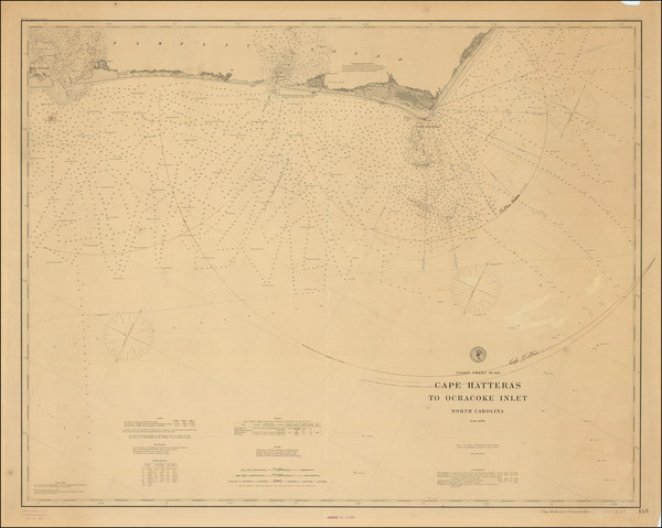 60-North Carolina Map By U.S. Coast Survey