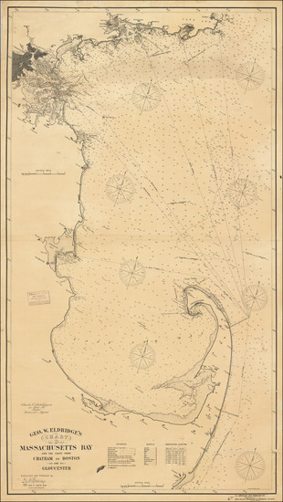 17-New England and Massachusetts Map By George Eldridge