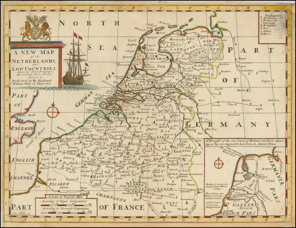 50-Netherlands Map By Edward Wells