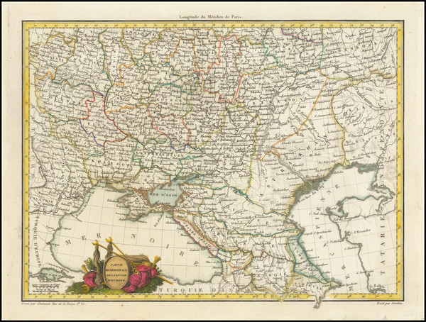 93-Russia and Ukraine Map By Conrad Malte-Brun