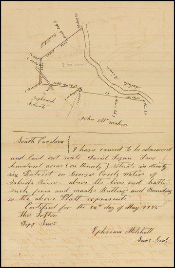 38-South Carolina Map By Thomas Loston