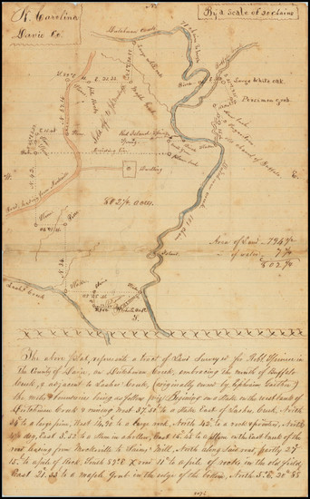 15-North Carolina Map By Anonymous