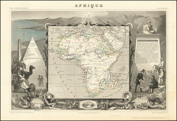 4-Africa Map By Victor Levasseur