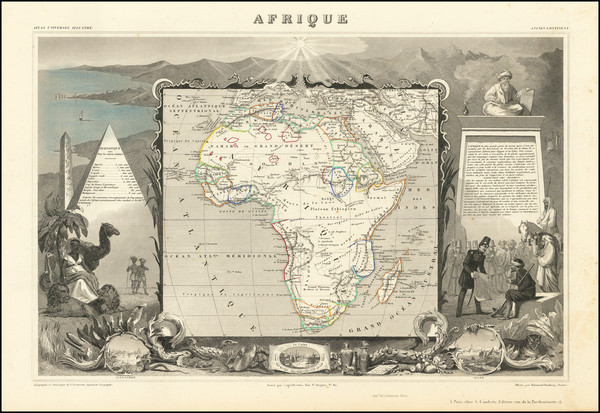 2-Africa Map By Victor Levasseur