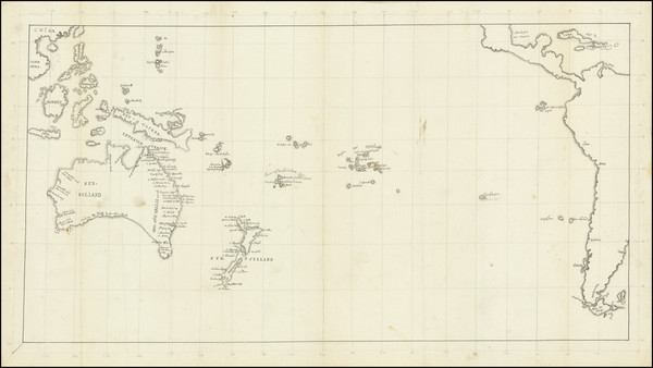 10-Pacific Ocean, Philippines, Pacific, Australia, Oceania and New Zealand Map By Anonymous