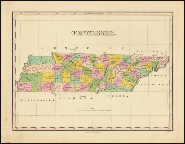 77-Tennessee Map By Anthony Finley