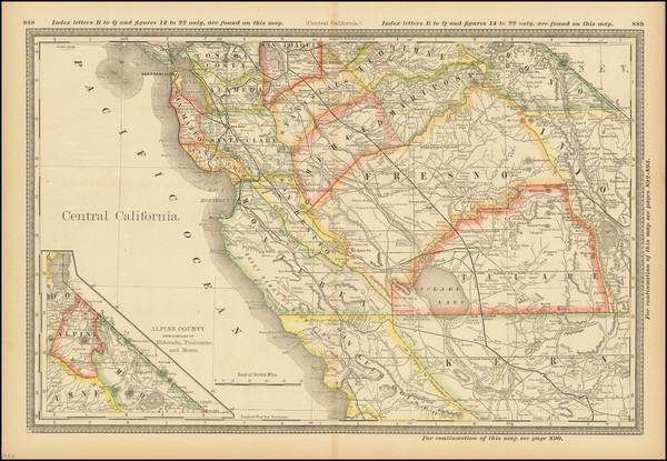 17-California Map By William Rand  &  Andrew McNally