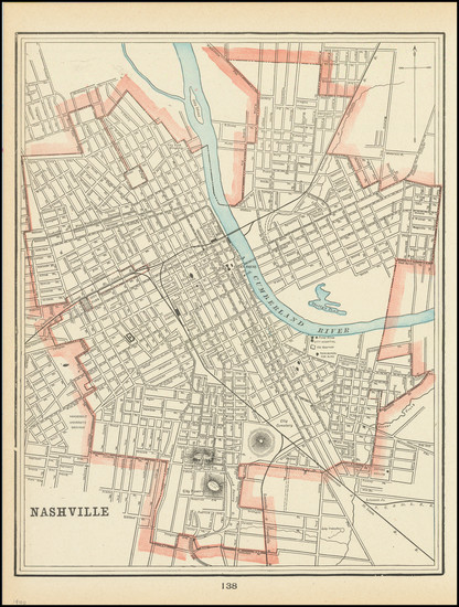 83-Tennessee Map By George F. Cram