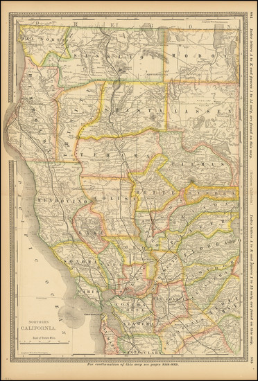 64-California Map By William Rand  &  Andrew McNally