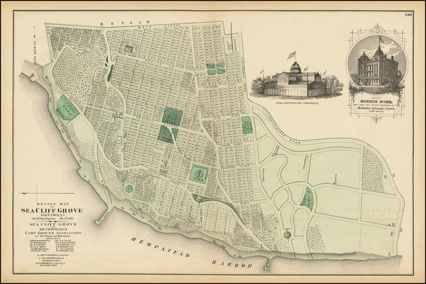 74-New York State Map By F. W. Beers