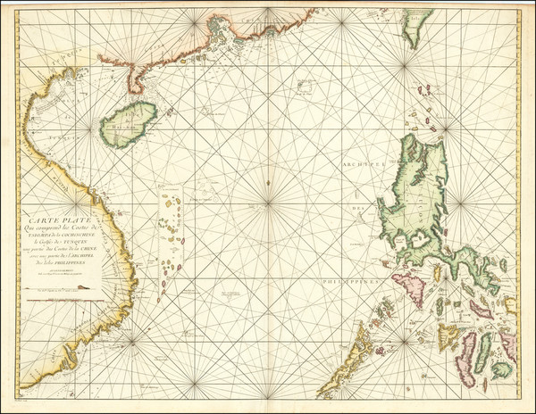 26-China, Philippines and Thailand, Cambodia, Vietnam Map By Jean-Baptiste Nicolas Denis d'Apr&egr