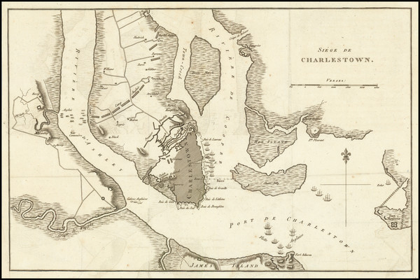 42-Southeast, South Carolina and American Revolution Map By John Marshall