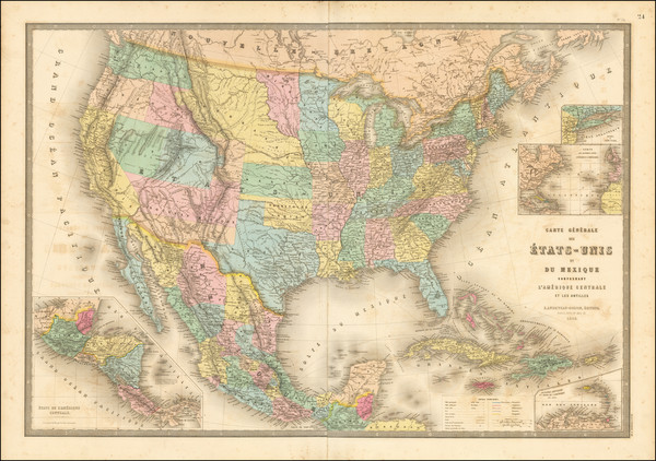 67-United States, Colorado, Colorado and Idaho Map By Eugène Andriveau-Goujon