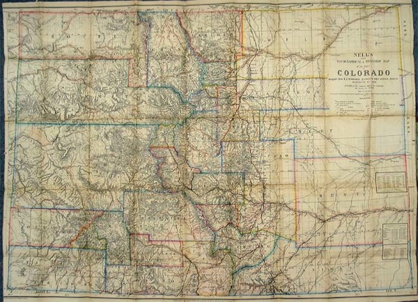57-Southwest and Rocky Mountains Map By Louis Nell