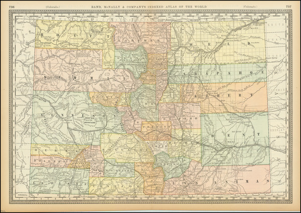 7-Colorado and Colorado Map By Rand McNally & Company