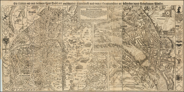 0-Switzerland Map By Sebastian Munster