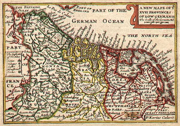 9-Europe and Netherlands Map By Pieter van den Keere