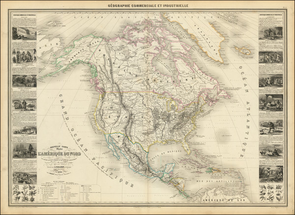 37-North America Map By Alexandre Vuillemin