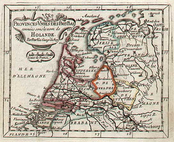 33-Europe and Netherlands Map By Pierre Du Val