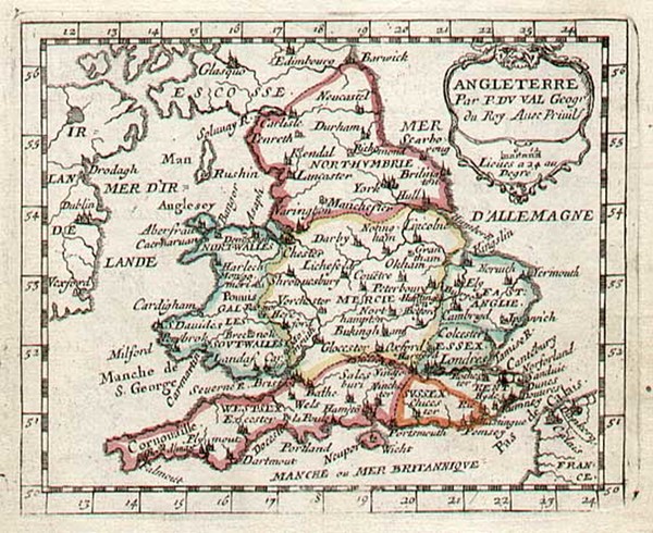 90-Europe and British Isles Map By Pierre Du Val