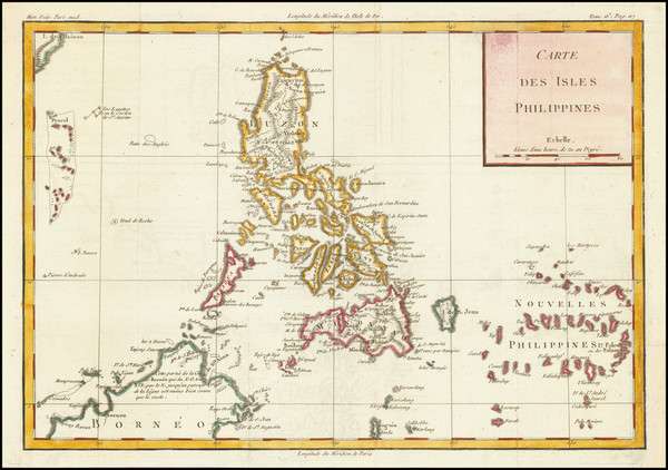 1-Philippines Map By Louis Brion de la Tour