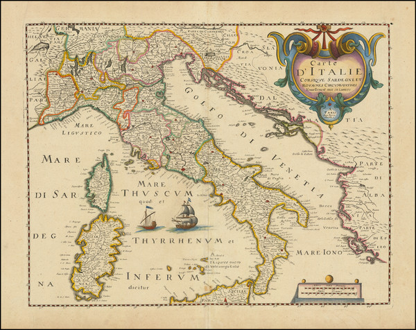 41-Italy Map By Pierre Mariette